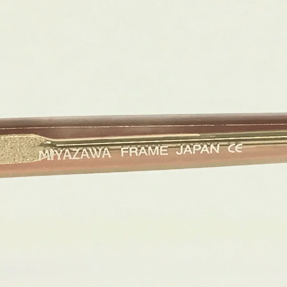 Miyazawa Eyeglasses Frames M-P47U Red Yellow Rectangular Full Rim 49-18-135